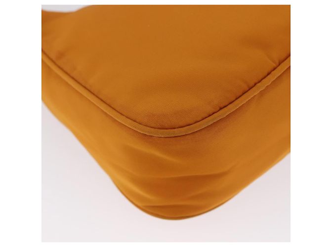PRADA Borsa a mano in nylon arancione oro Auth ARZ521V D'oro - vista 16