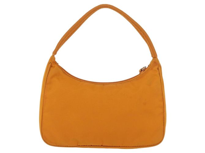 PRADA Borsa a mano in nylon arancione oro Auth ARZ521V D'oro - vista 2