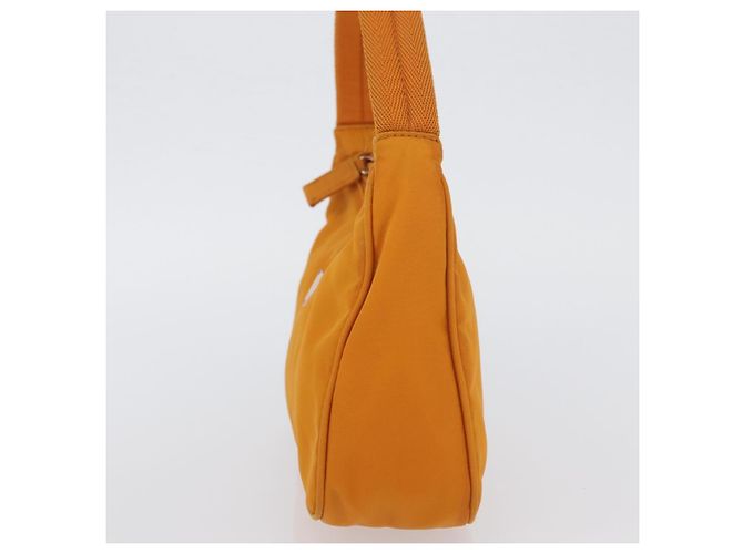 PRADA Borsa a mano in nylon arancione oro Auth ARZ521V D'oro - vista 3