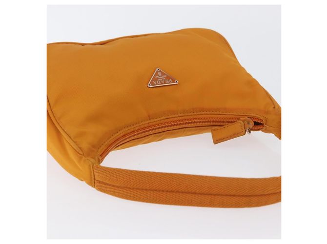 PRADA Borsa a mano in nylon arancione oro Auth ARZ521V D'oro - vista 6