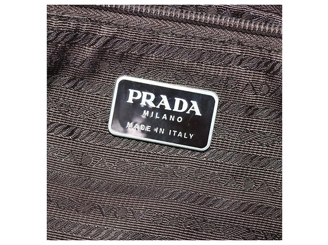 PRADA Backpack Nylon Khaki Silver Auth ti3677 Silvery - view 25