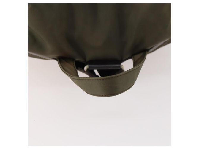 PRADA Backpack Nylon Khaki Silver Auth ti3677 Silvery - view 7