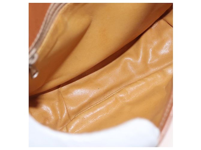 Céline Bolso de Hombro de Lona Macadam CELINE PVC Beige Oro Auth LNZ981 Dorado - vista 11