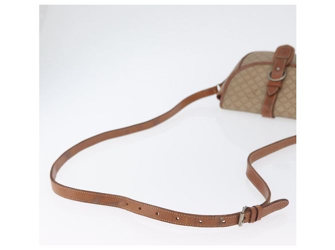Céline Bolso de Hombro de Lona Macadam CELINE PVC Beige Oro Auth LNZ981 Dorado - vista 7