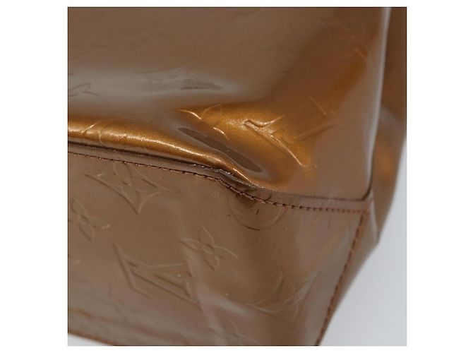 LOUIS VUITTON Monogram Vernis Reade PM Borsa a Mano Bronzo M91146 LV Auth LNZ563 - vista 15