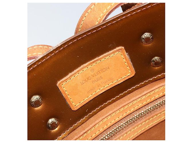 LOUIS VUITTON Monogram Vernis Reade PM Borsa a Mano Bronzo M91146 LV Auth LNZ563 - vista 18