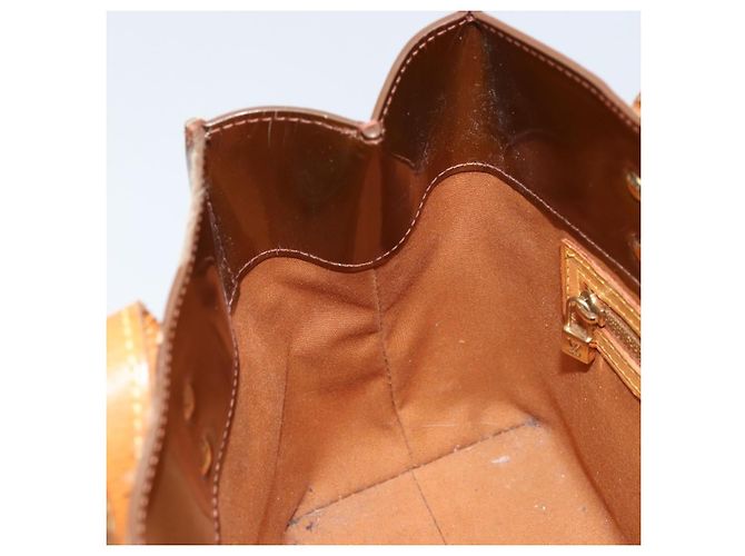 LOUIS VUITTON Monogram Vernis Reade PM Borsa a Mano Bronzo M91146 LV Auth LNZ563 - vista 20