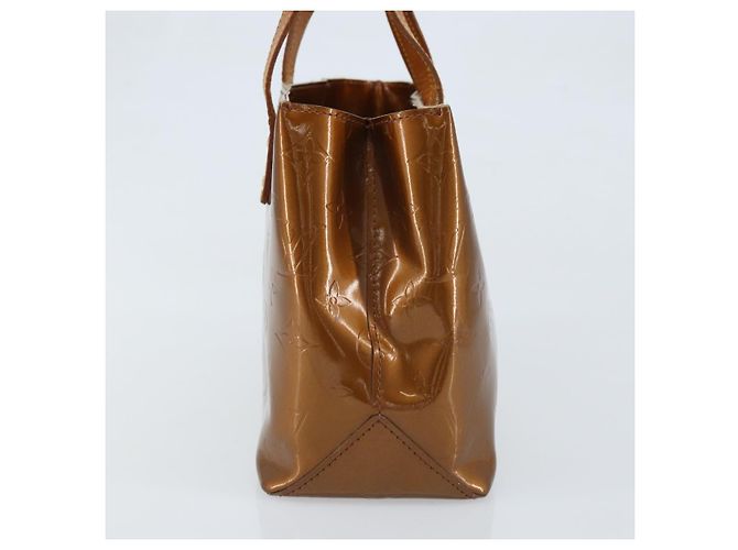 LOUIS VUITTON Monogram Vernis Reade PM Borsa a Mano Bronzo M91146 LV Auth LNZ563 - vista 3