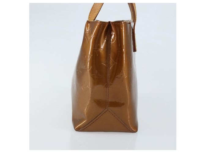 LOUIS VUITTON Monogram Vernis Reade PM Borsa a Mano Bronzo M91146 LV Auth LNZ563 - vista 4