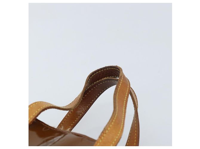 LOUIS VUITTON Monogram Vernis Reade PM Borsa a Mano Bronzo M91146 LV Auth LNZ563 - vista 8