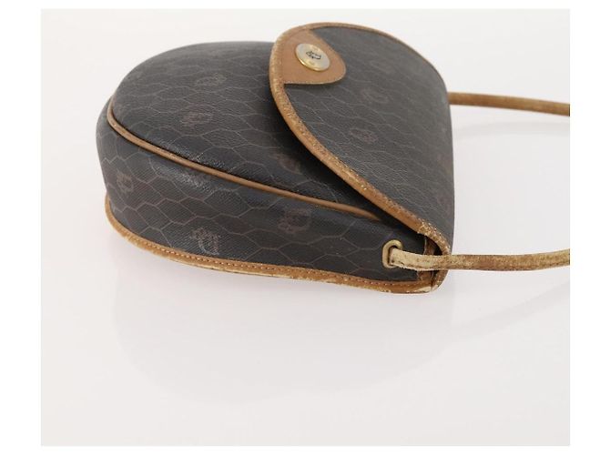 Borsa a mano in tela a nido d'ape PVC 2 pezzi Christian Dior Nera Auth ti3763 Nero - vista 4