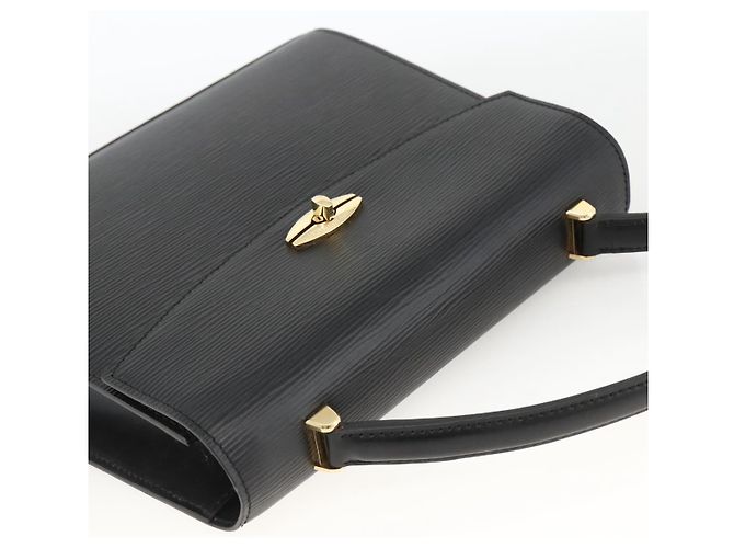 LOUIS VUITTON Borsa a Mano Epi Malesherbes Nera M52372 LV Auth BA11235 Nero - vista 6