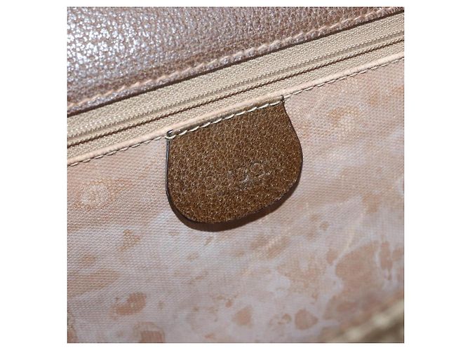 Borsa a Spalla GUCCI Tela Beige Oro 004 115 0289 Auth ka3003 D'oro - vista 16