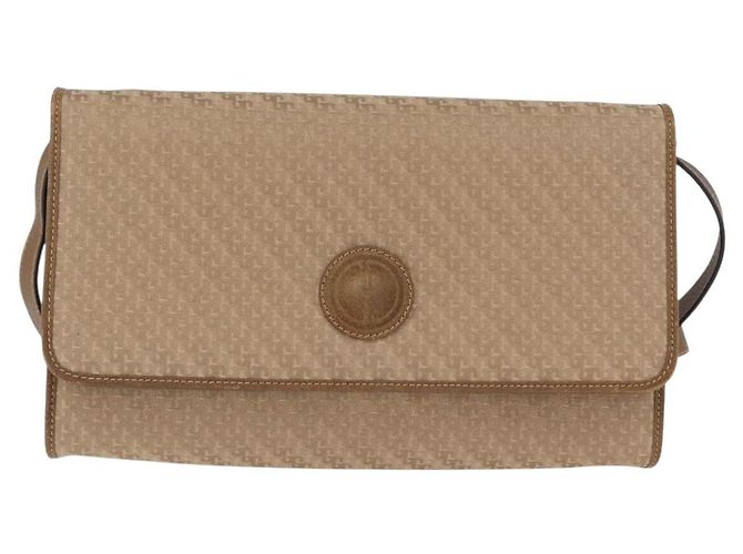 Borsa a Spalla GUCCI Tela Beige Oro 004 115 0289 Auth ka3003 D'oro - vista 2