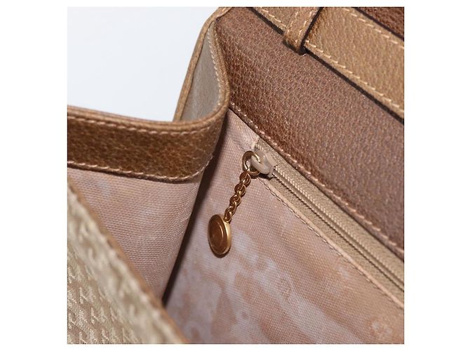 Borsa a Spalla GUCCI Tela Beige Oro 004 115 0289 Auth ka3003 D'oro - vista 20