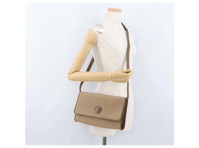 Borsa a Spalla GUCCI Tela Beige Oro 004 115 0289 Auth ka3003 D'oro - vista 23