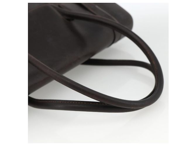 Hermès HERMES Borsa a Mano Drag 30 in Pelle di Vitello Marrone Scuro Oro CC Auth fm5258A D'oro - vista 7
