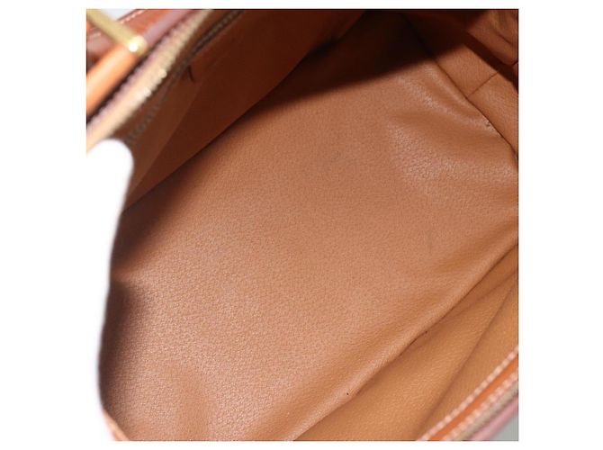 Céline Bolsa de mão em lona Macadam CELINE em couro PVC marrom e dourado Auth 173794 - vista 11