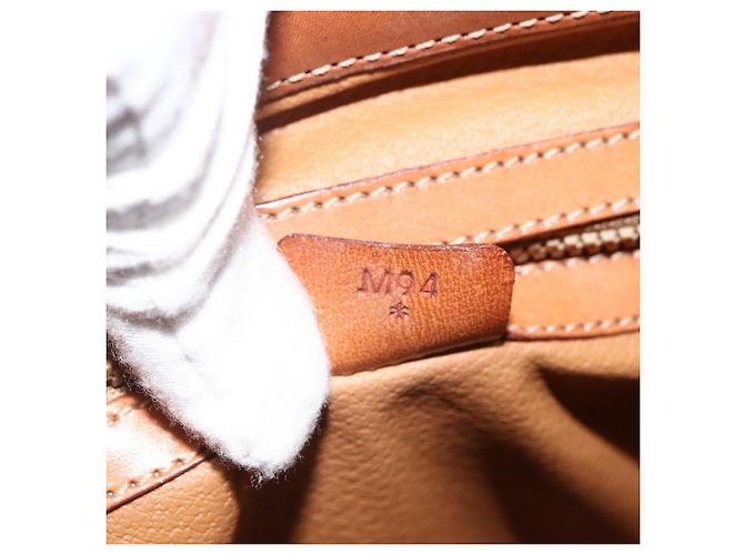 Céline Bolsa de mão em lona Macadam CELINE em couro PVC marrom e dourado Auth 173794 - vista 12