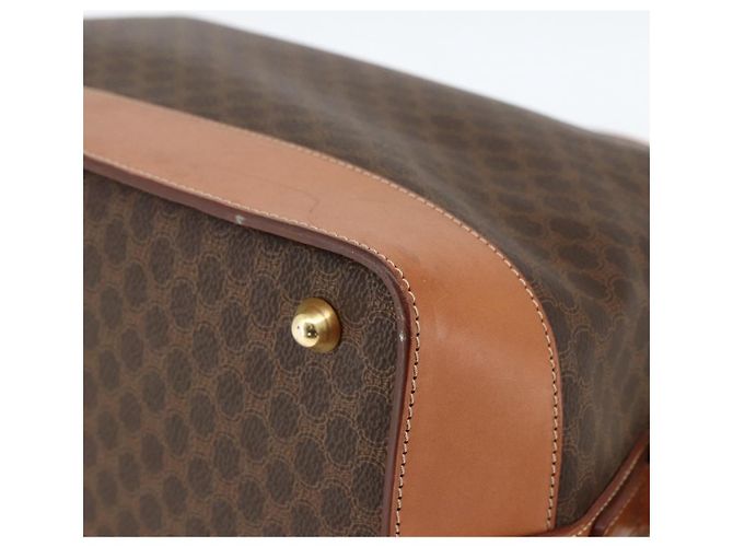 Céline Bolsa de mão em lona Macadam CELINE em couro PVC marrom e dourado Auth 173794 - vista 15