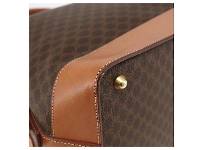 Céline Bolsa de mão em lona Macadam CELINE em couro PVC marrom e dourado Auth 173794 - vista 16