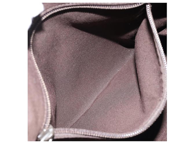 Borsa a Spalla GG Canvas Gucci Beige Argento 145857 Auth ka2886 - vista 20