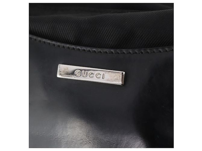 Borsa Boston GUCCI in nylon nero argento 019 2855 0530 508 Auth bs33595 - vista 17