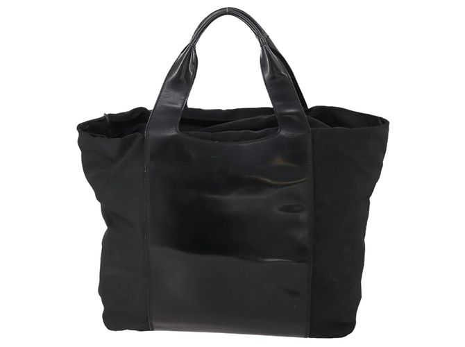 Borsa Boston GUCCI in nylon nero argento 019 2855 0530 508 Auth bs33595 - vista 2