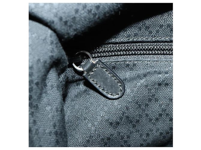 Borsa Boston GUCCI in nylon nero argento 019 2855 0530 508 Auth bs33595 - vista 21