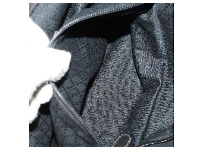 Borsa Boston GUCCI in nylon nero argento 019 2855 0530 508 Auth bs33595 - vista 22