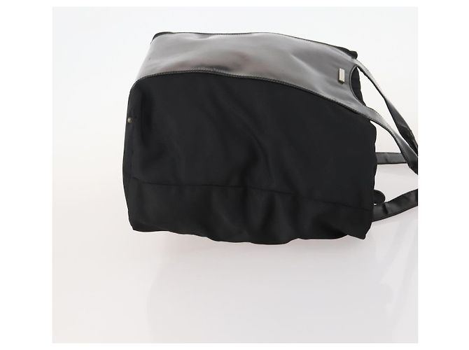 Borsa Boston GUCCI in nylon nero argento 019 2855 0530 508 Auth bs33595 - vista 3