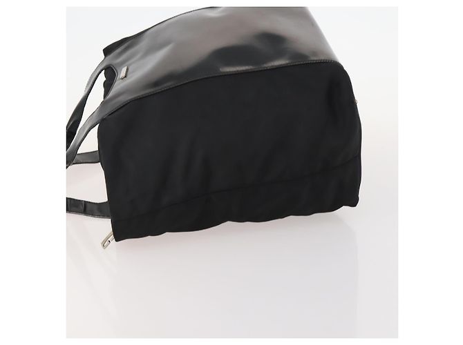 Borsa Boston GUCCI in nylon nero argento 019 2855 0530 508 Auth bs33595 - vista 4