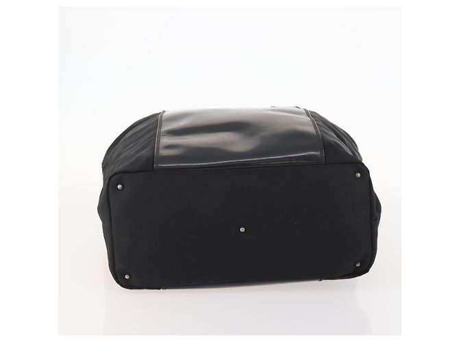 Borsa Boston GUCCI in nylon nero argento 019 2855 0530 508 Auth bs33595 - vista 5