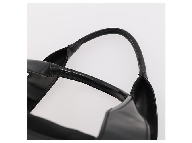 Borsa Boston GUCCI in nylon nero argento 019 2855 0530 508 Auth bs33595 - vista 8
