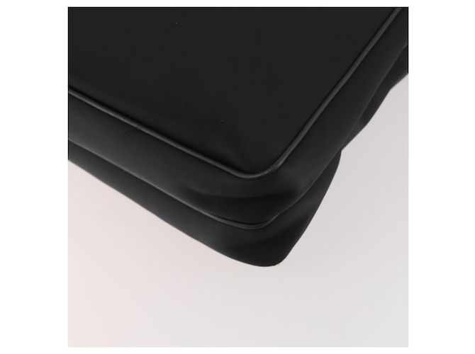 Borsa da lavoro BURBERRY in nylon nero e argento Auth ti3655 - vista 15