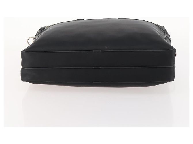 Borsa da lavoro BURBERRY in nylon nero e argento Auth ti3655 - vista 5