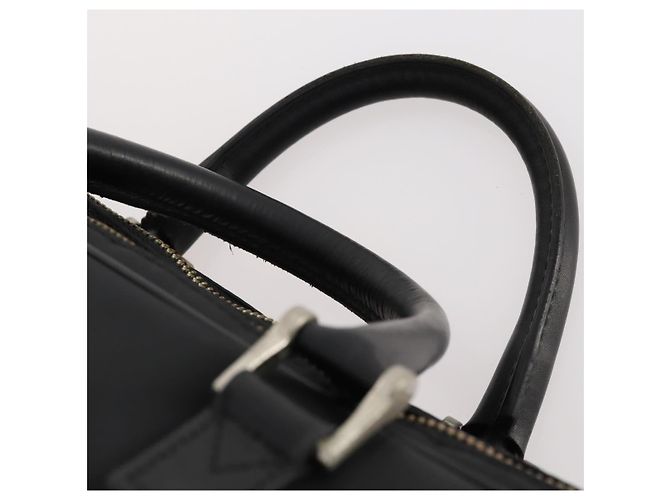 Borsa da lavoro BURBERRY in nylon nero e argento Auth ti3655 - vista 8