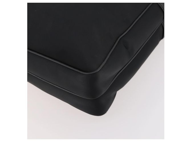 Borsa da lavoro BURBERRY in nylon nero e argento Auth ti3655 - vista 9