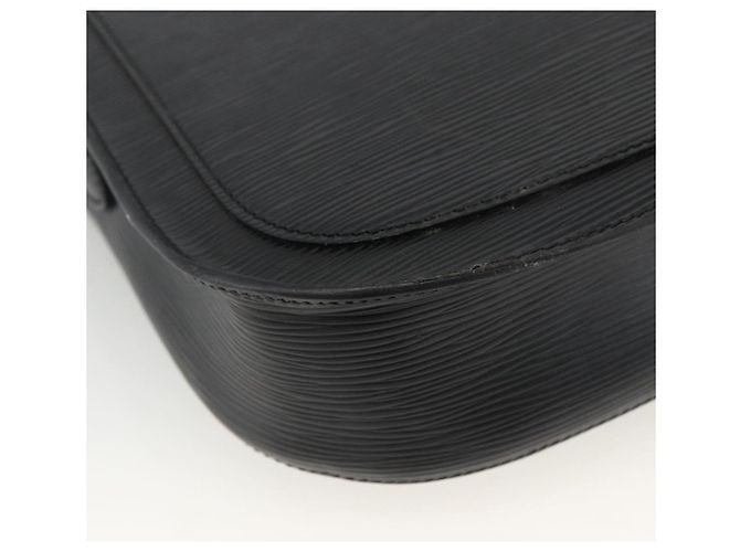 LOUIS VUITTON Borsa a Spalla Epi Saint Cloud GM Nera M52192 LV Auth ep13601 Nero - vista 18
