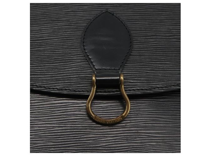LOUIS VUITTON Borsa a Spalla Epi Saint Cloud GM Nera M52192 LV Auth ep13601 Nero - vista 19