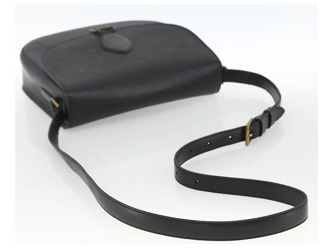 LOUIS VUITTON Borsa a Spalla Epi Saint Cloud GM Nera M52192 LV Auth ep13601 Nero - vista 7