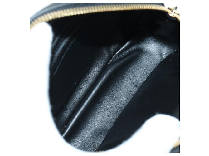 Borsa a vita Gancini in pelle nera e oro Auth ARZ136V di Salvatore Ferragamo - vista 10