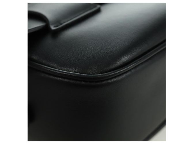 Borsa a vita Gancini in pelle nera e oro Auth ARZ136V di Salvatore Ferragamo - vista 17