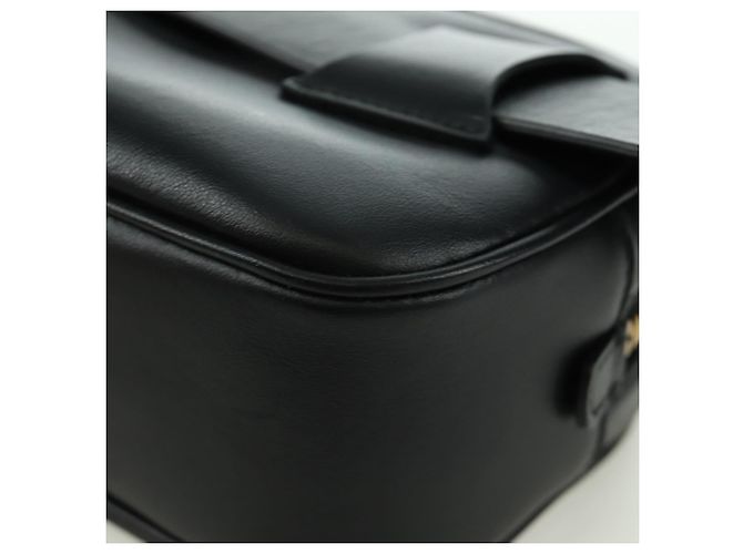 Borsa a vita Gancini in pelle nera e oro Auth ARZ136V di Salvatore Ferragamo - vista 18
