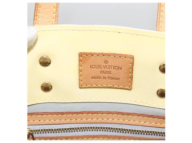 LOUIS VUITTON Borsa a Mano Monogram Vernis Reade PM Perle M91336 LV Auth ep13671 - vista 10