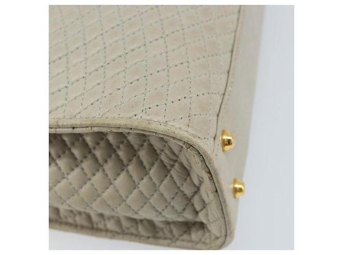 BALLY Borsa a mano in pelle avorio dorato Auth BA10961 D'oro Crudo - vista 16