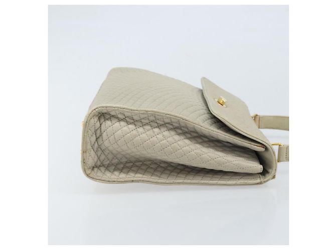 BALLY Borsa a mano in pelle avorio dorato Auth BA10961 D'oro Crudo - vista 3