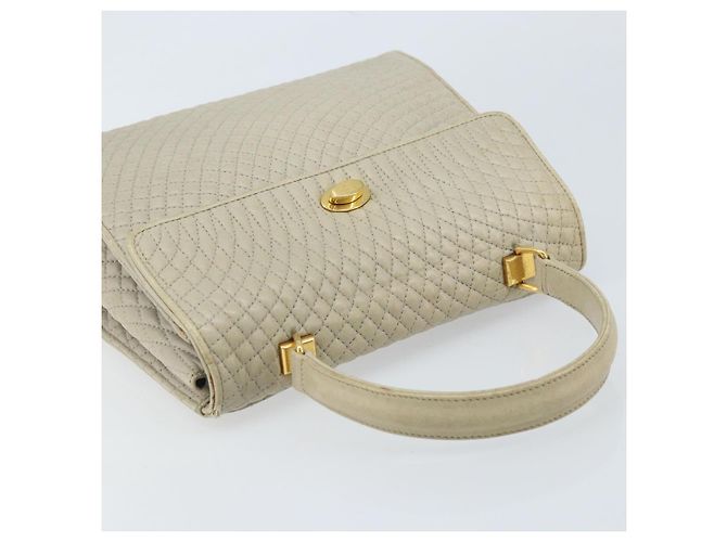 BALLY Borsa a mano in pelle avorio dorato Auth BA10961 D'oro Crudo - vista 6