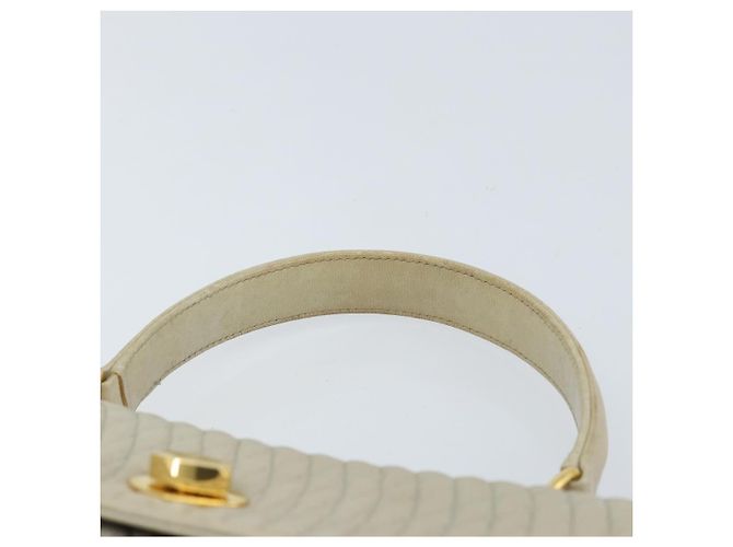 BALLY Borsa a mano in pelle avorio dorato Auth BA10961 D'oro Crudo - vista 8