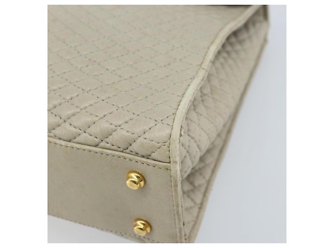 BALLY Borsa a mano in pelle avorio dorato Auth BA10961 D'oro Crudo - vista 9